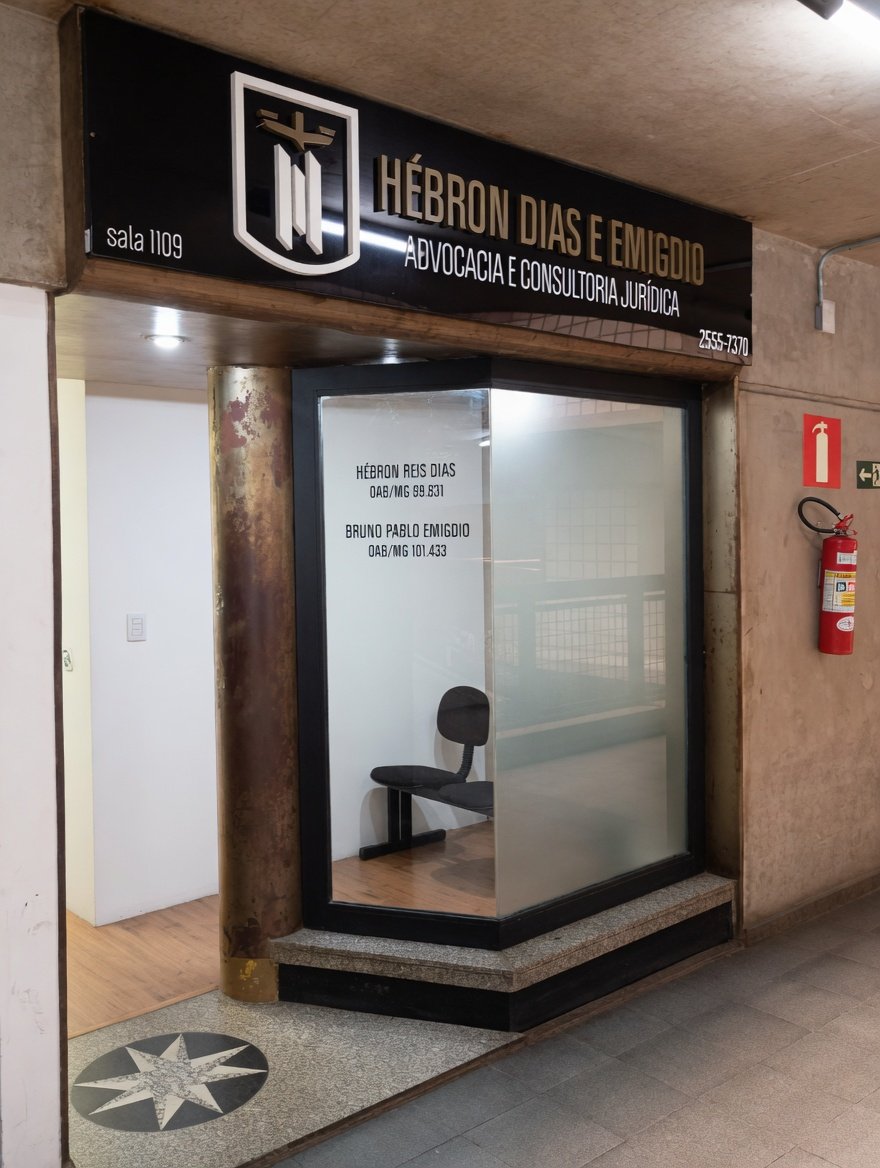 Fachada do escritório Hébron Dias e Emigdio
